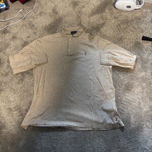 Brand New Men's Grey Long Sleeve Polo - Polo Ralph Lauren - Size XL
